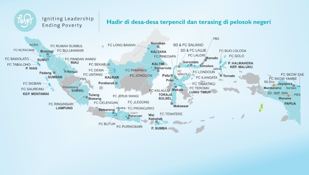 Peta Jangkauan Pelayanan PESAT